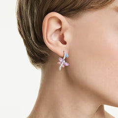 Swar*vski - Arian* Grand* drop earrings Mixed cuts, Dragonfly, Multicolored, Rhodium plated - 5749185