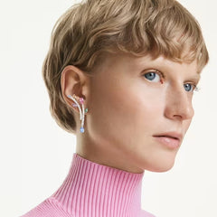 Swar*vski - Arian* Grand* x drop earrings Mixed cuts, Multicolored, Rhodium plated - 5737426