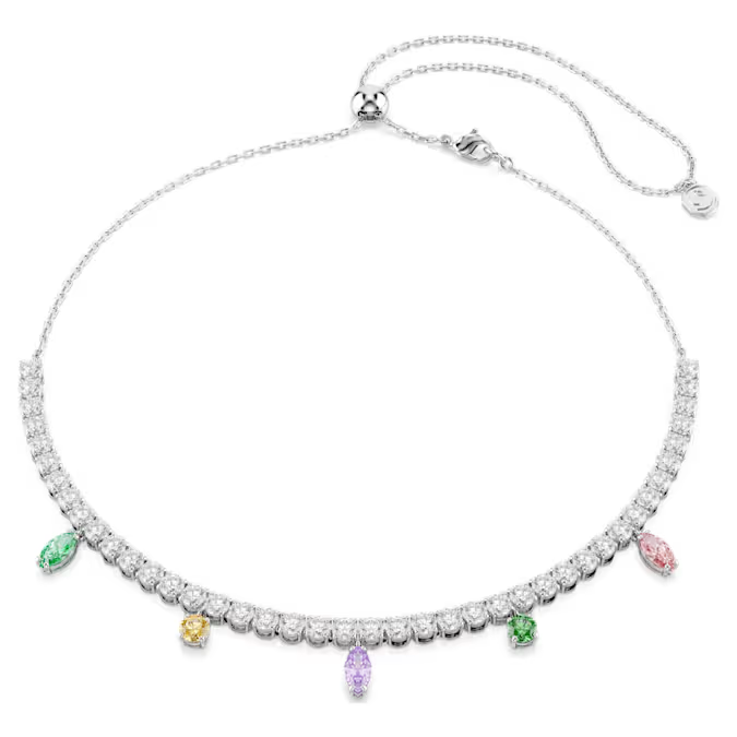 Swar*vski - Arian* Grand* necklace Mixed cuts, Multicolored, Rhodium plated - 5737422