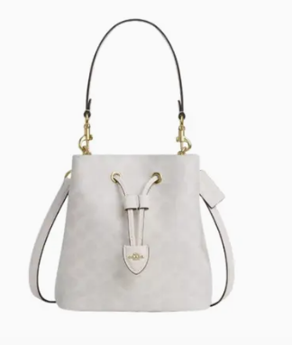 C*ACH - Rowan Bucket Bag - Gold/White/Chalk- (AD-JUN26-JFRCO)