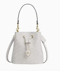 C*ACH - Rowan Bucket Bag - Gold/White/Chalk- (AD-JUN26-JFRCO)