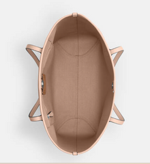 C*ACH - Signature City Tote Canvas Leather - Gold/Sand/Chalk