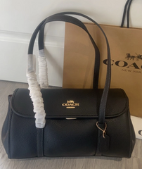 C*ACH - Bridget Flap Shoulder Bag- Black