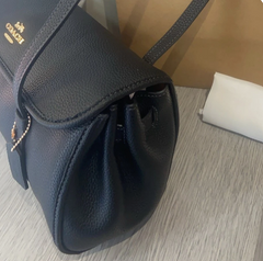 C*ACH - Bridget Flap Shoulder Bag- Black